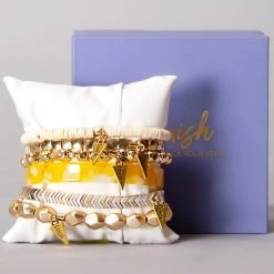 Erimish Ribbons Of Gold Bracelet Stack