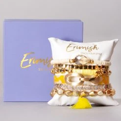 Erimish Ribbons Of Gold Bracelet Stack