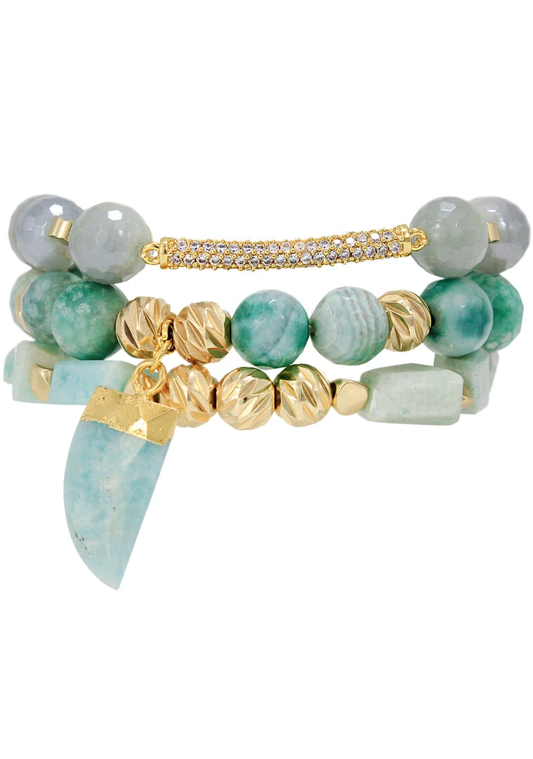 Erimish Mad World Aegean Dreams Bracelet Stack 4 Erimish Mad World Aegean Dreams Bracelet Stack