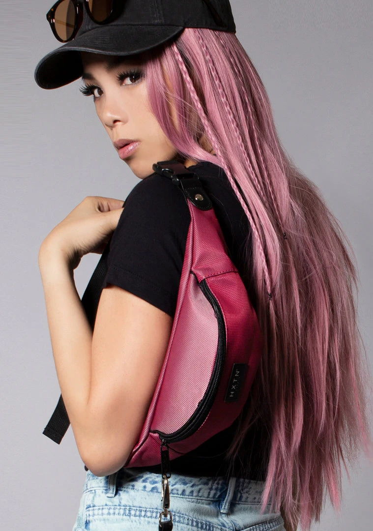 HXTN Supply Prime One Bum Bag In Burgundy Bags