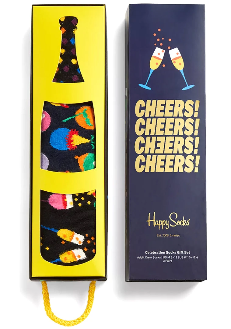 Happy Socks The Great Fantastic Celebration Socks 3PK Gift Box Set 5 Happy Socks The Great Fantastic Celebration Socks 3PK Gift Box Set