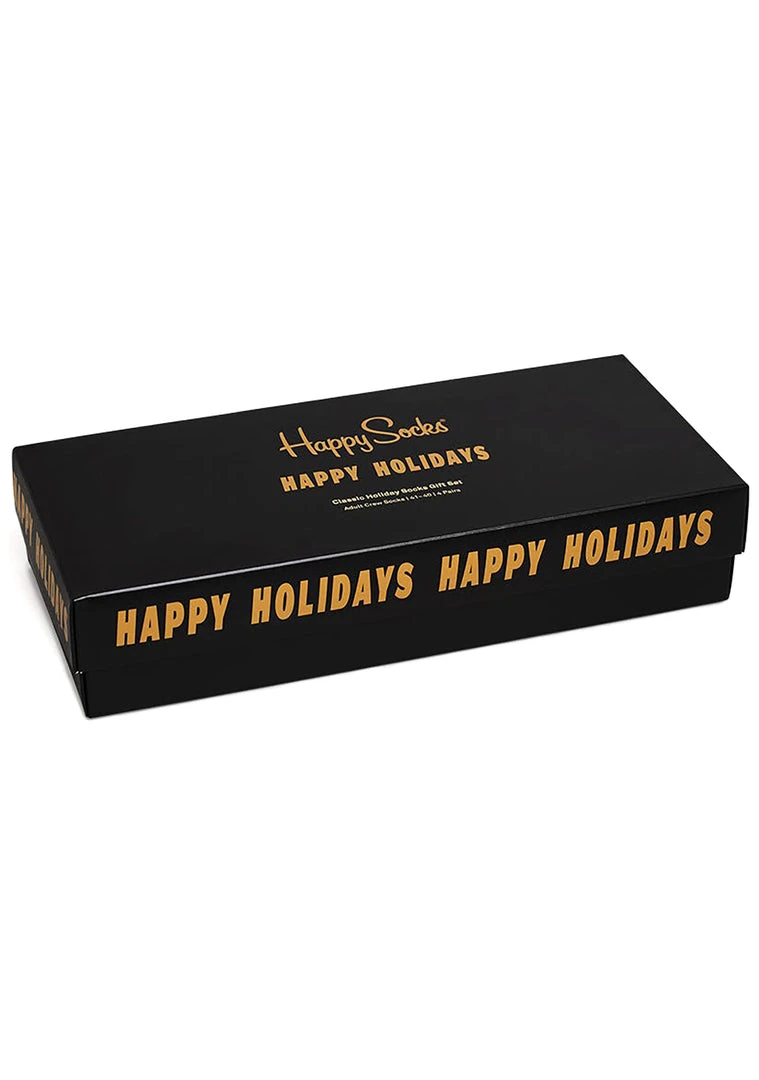 Happy Socks Classic Holiday Socks 4PK Gift Box Set 8 Happy Socks Classic Holiday Socks 4PK Gift Box Set