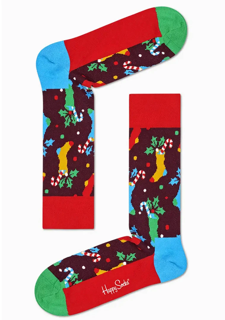 Happy Socks Gingerbread Holiday Socks 3PK Gift Box Set 5 Happy Socks Gingerbread Holiday Socks 3PK Gift Box Set