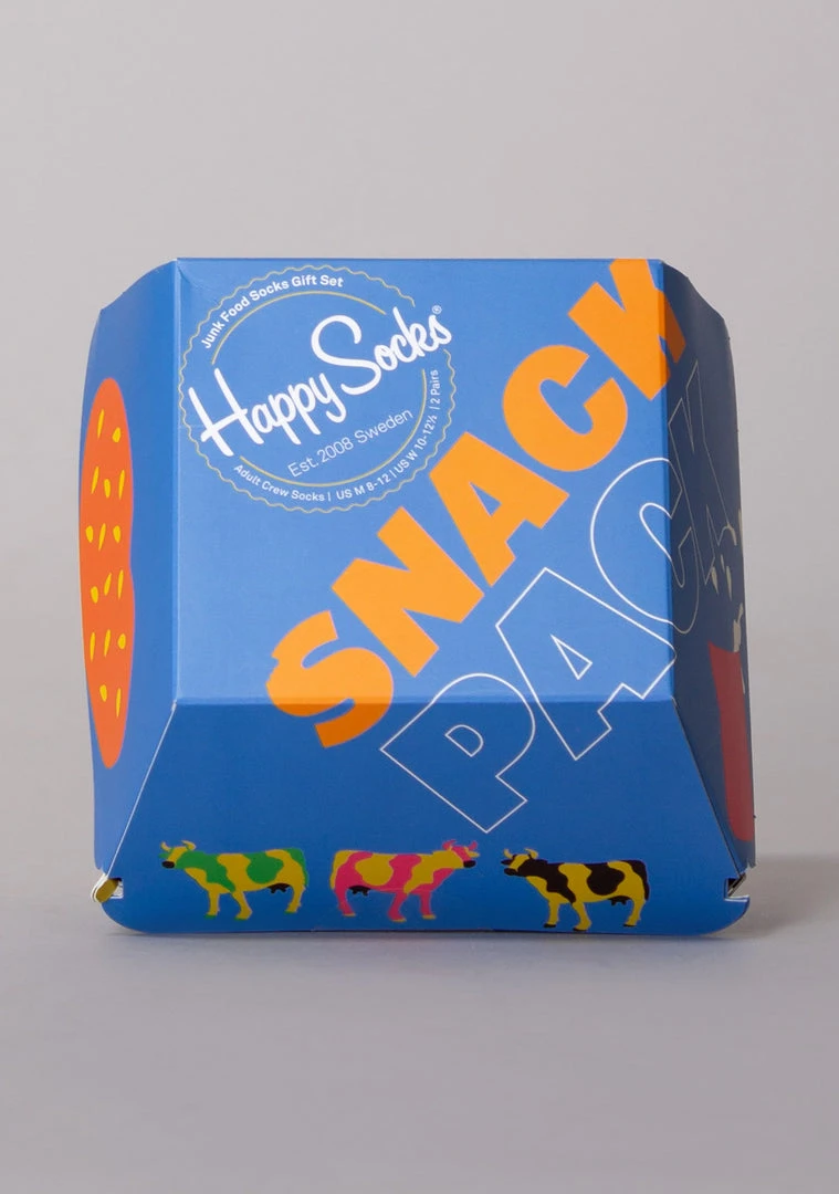 Happy Socks The Great Fantastic Junk Food 2PK Socks Gift Box 3 Happy Socks The Great Fantastic Junk Food 2PK Socks Gift Box