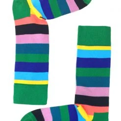 Happy Socks Crayon Striped Party Sock