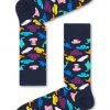 Happy Socks Hat Sock In Navy/Combo
