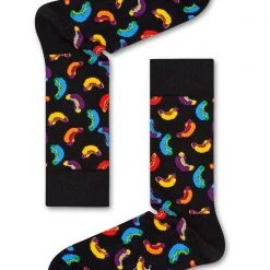Happy Socks Hot Dog Socks In Black