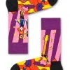 Happy Socks Linda And Johnny Purple Guitar Socks 1 Happy Socks Linda And Johnny Purple Guitar Socks