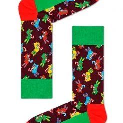 Happy Socks X Macaulay Culkin Christmas Polka Rabbit Sock The Great Fantastic