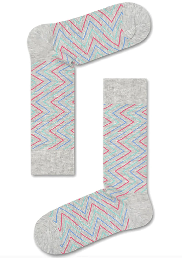 Happy Socks Accessories Ziggy Socks In Pink/Blue 3 Happy Socks Accessories Ziggy Socks In Pink/Blue