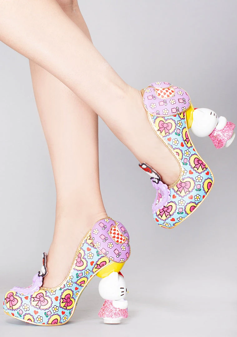Irregular Choice X Sanrio Star Of The Show High Heels In Purple Blue 4 Irregular Choice X Sanrio Star Of The Show High Heels In Purple Blue