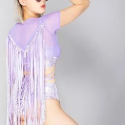 J Valentine Utopia Karma Fringe Wrap Top