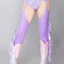 J Valentine World Tour Utopia Mesh Fringe Chaps 7 J Valentine World Tour Utopia Mesh Fringe Chaps