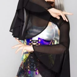 J Valentine New Forsaken Bell Sleeve Shrug