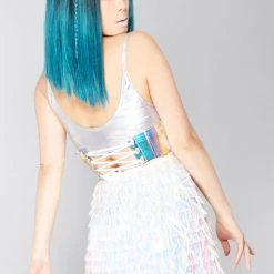 J Valentine LASR Exclusives X LASR Exclusive Feisty Unicorn Blade Sequin Harness Short Gypsy Skirt