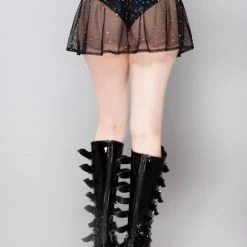 J Valentine Mystic Firefly Mesh Skater Skirt
