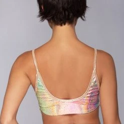 J Valentine Strings And Rings Top In Gold Kandi Snake Women's Festival 5 J Valentine Strings And Rings Top In Gold Kandi Snake Women's Festival