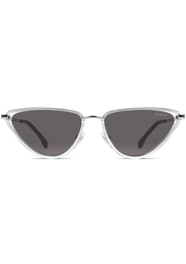 KOMONO Gigi Sunglasses In Silver/Smoke 4 KOMONO Gigi Sunglasses In Silver/Smoke