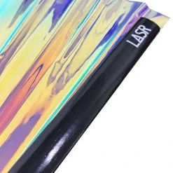 LASR Electric Storm Iridescent Fluid Rave Fan New