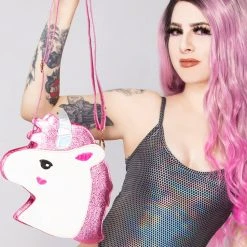 LASR My Little Unicorn Crossbody Bag In Pink