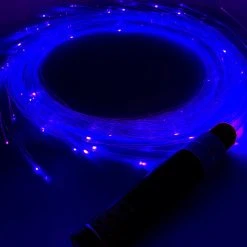 LASR Ultraviolet Fiber Optic Light Up Whip New