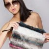 LA Style Rush Rabbit Faux Fur Clutch Handbag 2 LA Style Rush Rabbit Faux Fur Clutch Handbag
