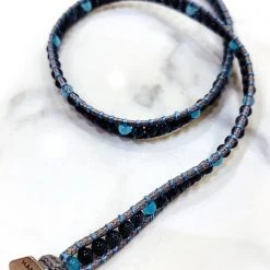 LA Style Rush Accessories X Katie Soleil Zen Double Wrap Beaded Bracelet