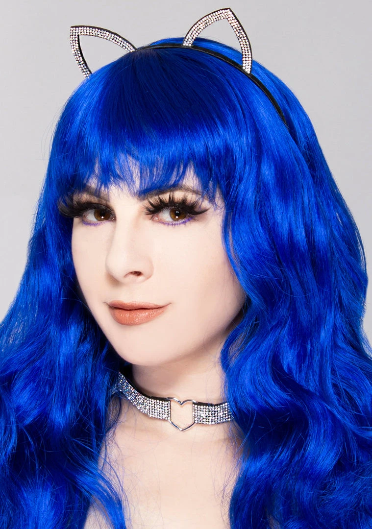 Leg Avenue Accessories Pretty Kitty Faux Rhinestone Cat Ears 2PC Set 3 Leg Avenue Accessories Pretty Kitty Faux Rhinestone Cat Ears 2PC Set