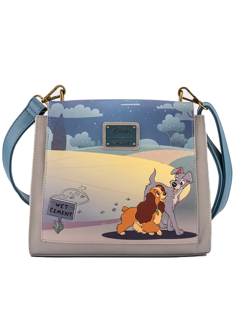 Loungefly X Disney Lady And The Tramp Wet Cement Crossbody Bag Mad World 6 Loungefly X Disney Lady And The Tramp Wet Cement Crossbody Bag Mad World