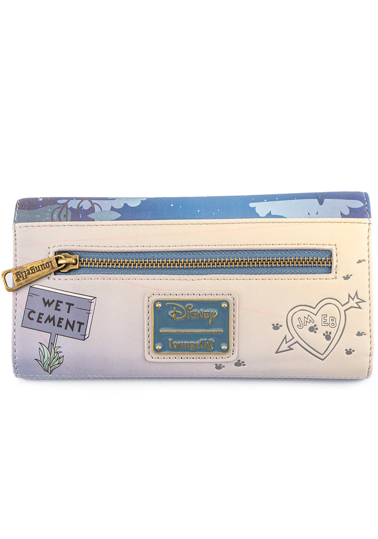 Loungefly Tea Room Cinema X Disney Lady And The Tramp Wet Cement Flap Wallet 6 Loungefly Tea Room Cinema X Disney Lady And The Tramp Wet Cement Flap Wallet