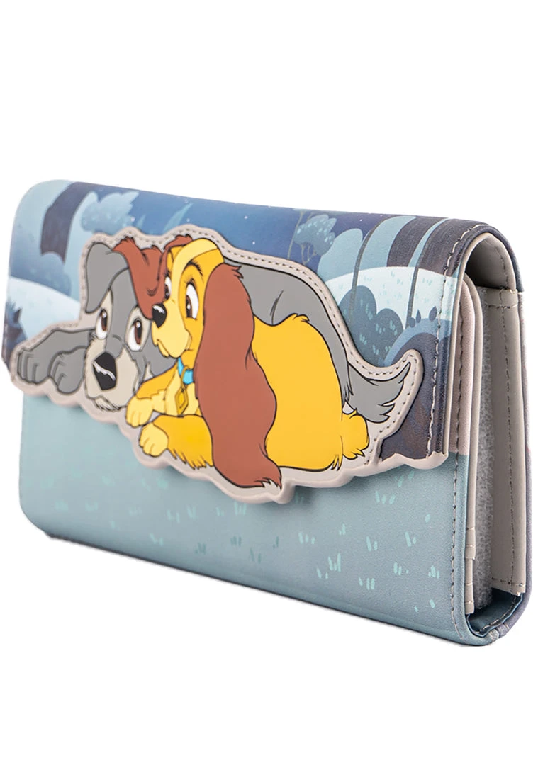 Loungefly Tea Room Cinema X Disney Lady And The Tramp Wet Cement Flap Wallet 5 Loungefly Tea Room Cinema X Disney Lady And The Tramp Wet Cement Flap Wallet