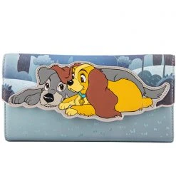 Loungefly Tea Room Cinema X Disney Lady And The Tramp Wet Cement Flap Wallet