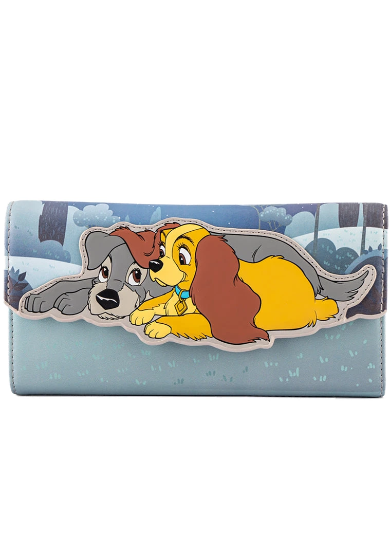 Loungefly Tea Room Cinema X Disney Lady And The Tramp Wet Cement Flap Wallet 4 Loungefly Tea Room Cinema X Disney Lady And The Tramp Wet Cement Flap Wallet
