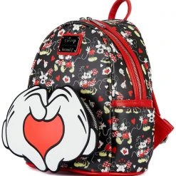 Loungefly Tea Room Cinema X Disney Mickey & Minnie Mouse Valentines Mini Backpack 9 Loungefly Tea Room Cinema X Disney Mickey & Minnie Mouse Valentines Mini Backpack