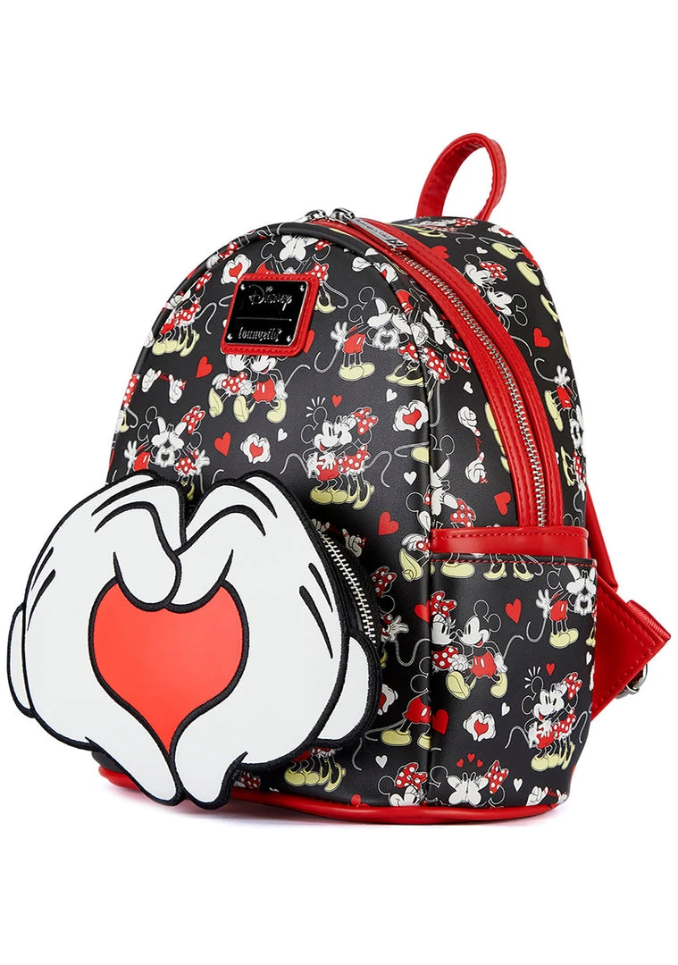 Loungefly Tea Room Cinema X Disney Mickey & Minnie Mouse Valentines Mini Backpack 5 Loungefly Tea Room Cinema X Disney Mickey & Minnie Mouse Valentines Mini Backpack