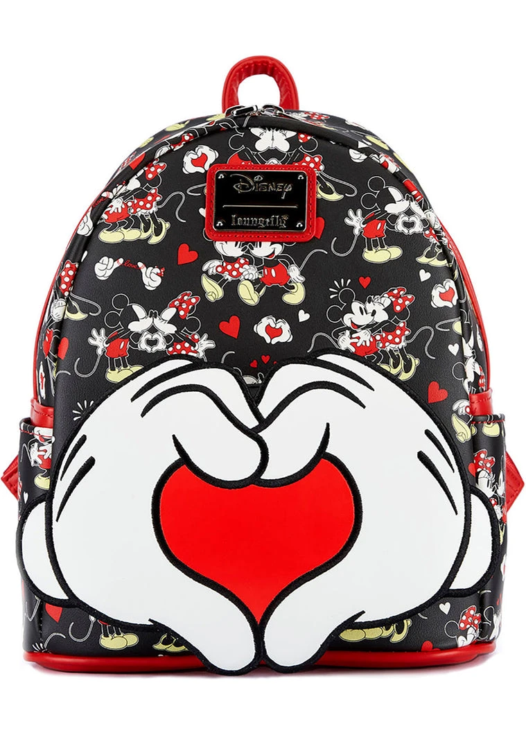 Loungefly Tea Room Cinema X Disney Mickey & Minnie Mouse Valentines Mini Backpack 4 Loungefly Tea Room Cinema X Disney Mickey & Minnie Mouse Valentines Mini Backpack