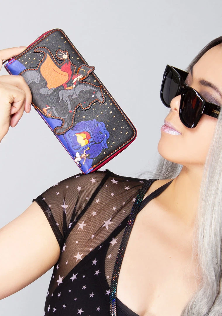 Loungefly Tea Room Cinema X Disney Villains Jafar Scene Zip Around Wallet 3 Loungefly Tea Room Cinema X Disney Villains Jafar Scene Zip Around Wallet