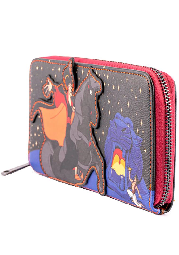 Loungefly Tea Room Cinema X Disney Villains Jafar Scene Zip Around Wallet 5 Loungefly Tea Room Cinema X Disney Villains Jafar Scene Zip Around Wallet