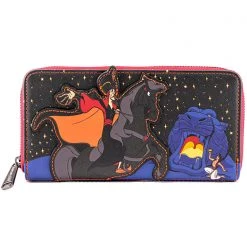 Loungefly Tea Room Cinema X Disney Villains Jafar Scene Zip Around Wallet