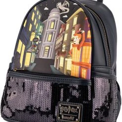 Loungefly World Tour X Harry Potter Diagon Alley Sequin Mini Backpack 9 Loungefly World Tour X Harry Potter Diagon Alley Sequin Mini Backpack