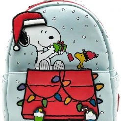Loungefly The Great Fantastic X Peanuts Snoopy & Woodstock Gift Giving Mini Backpack 8 Loungefly The Great Fantastic X Peanuts Snoopy & Woodstock Gift Giving Mini Backpack