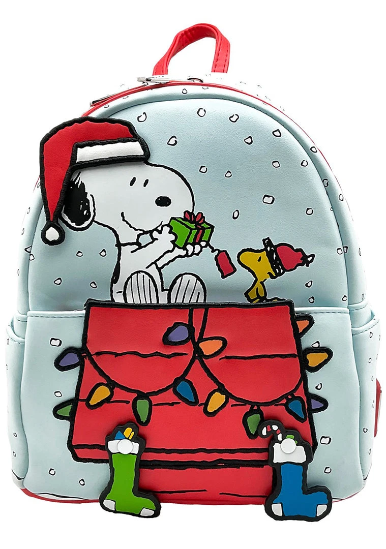 Loungefly The Great Fantastic X Peanuts Snoopy & Woodstock Gift Giving Mini Backpack 4 Loungefly The Great Fantastic X Peanuts Snoopy & Woodstock Gift Giving Mini Backpack