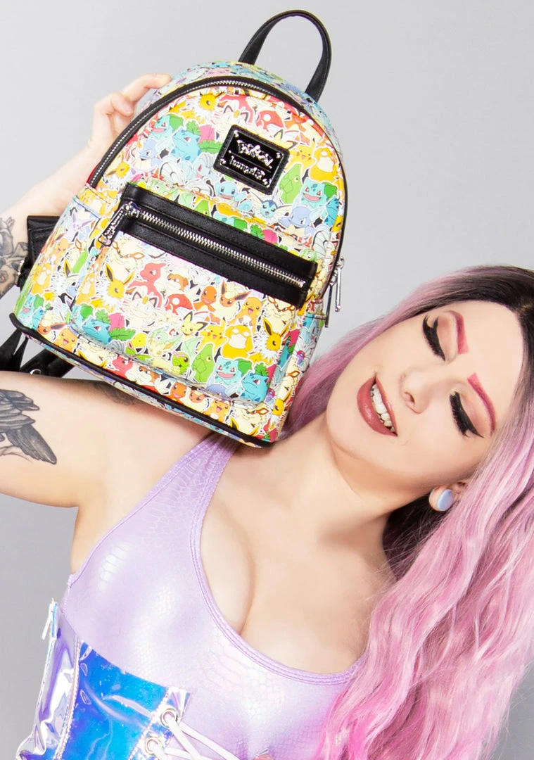 Loungefly X Pokemon Ombre Mini Backpack Bags 3 Loungefly X Pokemon Ombre Mini Backpack Bags