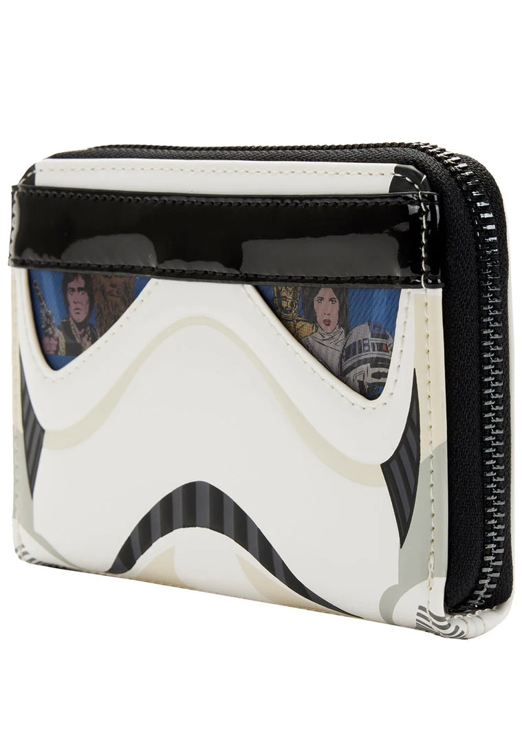 Loungefly X Star Wars Stormtrooper Lenticular Zip Around Wallet 5 Loungefly X Star Wars Stormtrooper Lenticular Zip Around Wallet