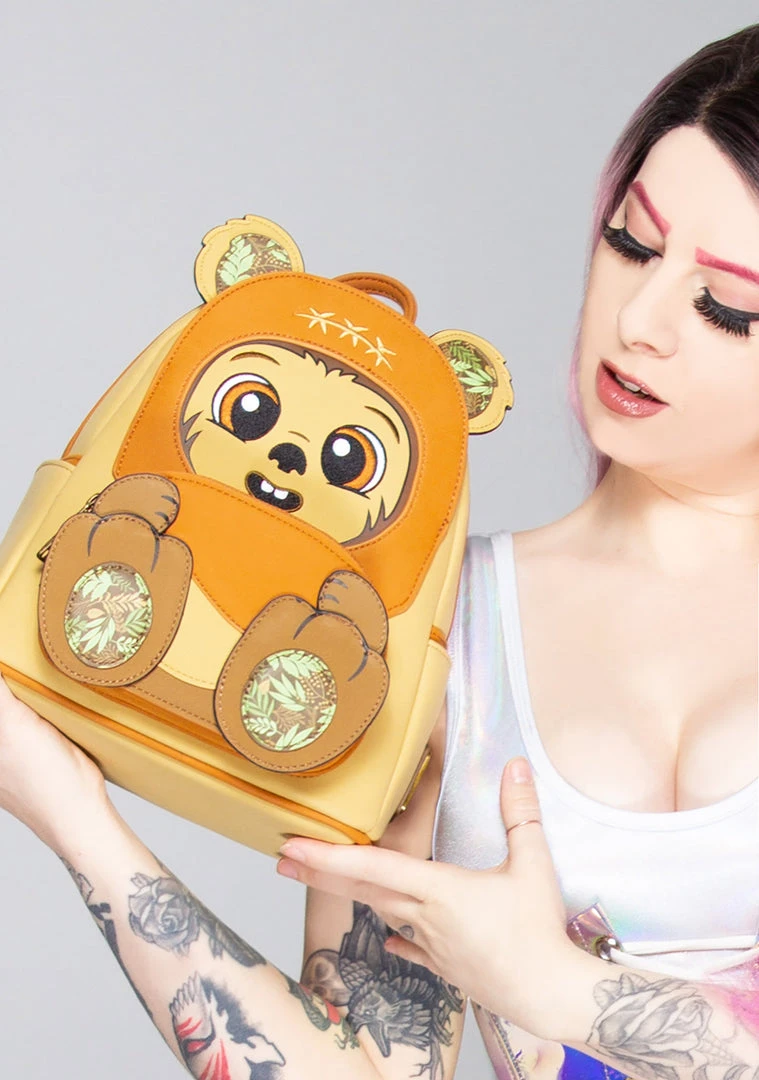 Loungefly X Star Wars Wicket Footsie Cosplay Mini Backpack Bags 3 Loungefly X Star Wars Wicket Footsie Cosplay Mini Backpack Bags