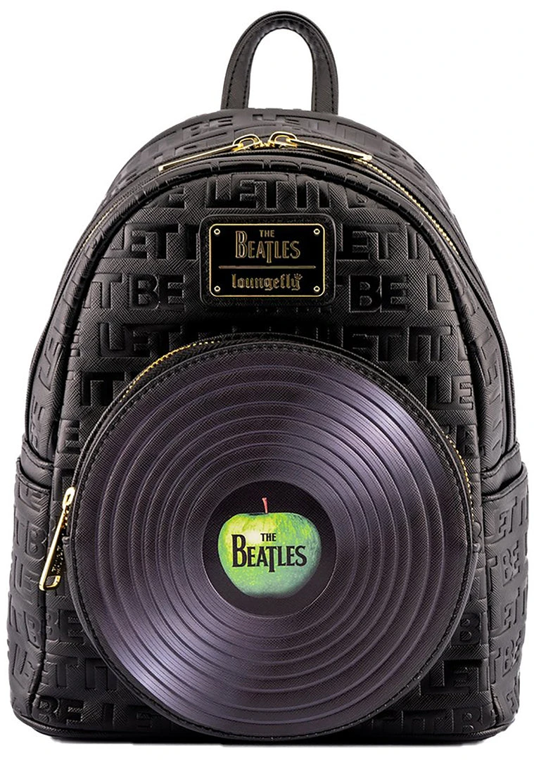 Loungefly X The Beatles Let It Be Vinyl Record Mini Backpack World Tour 4 Loungefly X The Beatles Let It Be Vinyl Record Mini Backpack World Tour