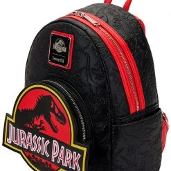 Loungefly X Universal Jurassic Park Logo Mini Backpack New