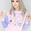 Loungefly X Disney Alice Rabbit Hole Crop Hoodie