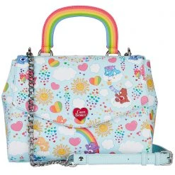 Loungefly New X Care Bears 40th Anniversary Care A Lot Satchel Crossbody Bag