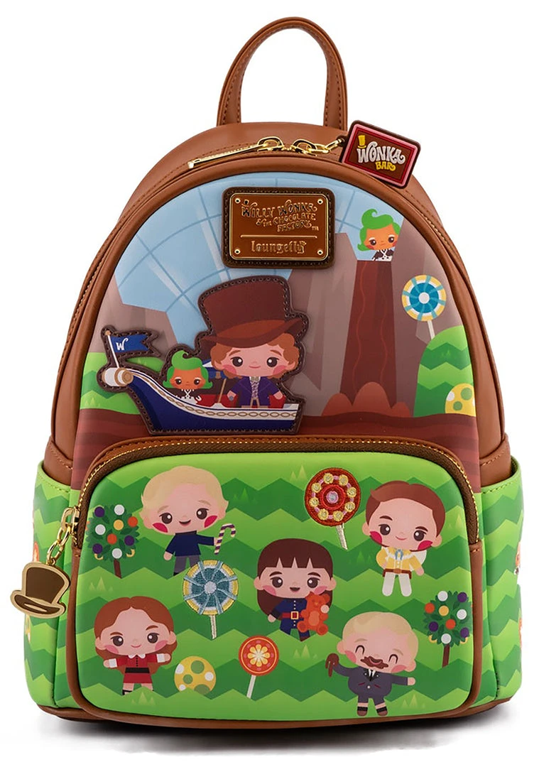 Loungefly X Willy Wonka And The Chocolate Factory 50th Anniversary Mini Backpack Mad World 4 Loungefly X Willy Wonka And The Chocolate Factory 50th Anniversary Mini Backpack Mad World
